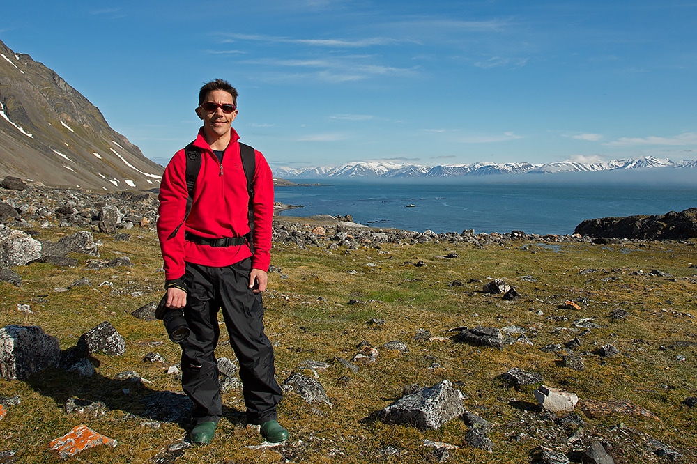 Simon Dicks in Svalbard 
